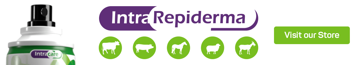 Intra Repiderma banner and usage for farm animals